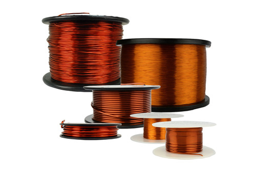 15 AWG Copper Magnet Wire MW0132 - 5 lb Magnetic Coil Amber GP/MR-200