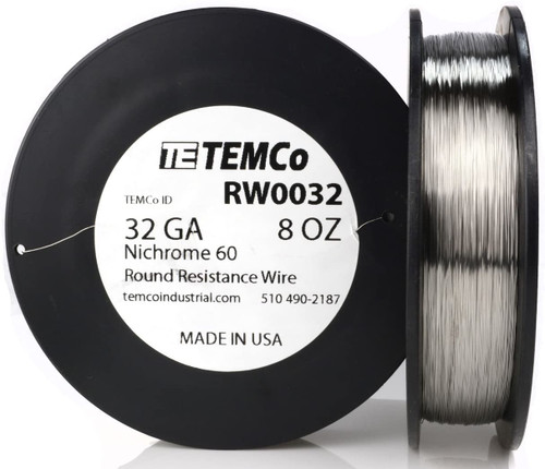32 AWG 8 oz Nichrome 60 resistance wire.