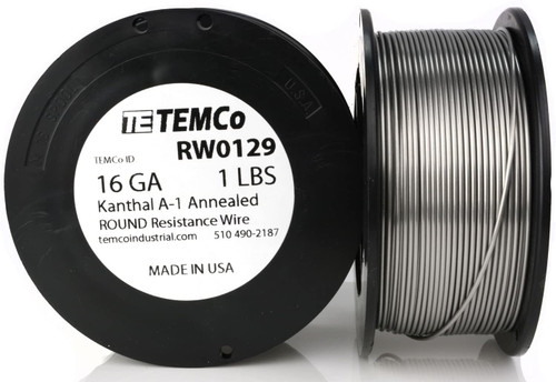 16 AWG 1 lb Kanthal A-1 round resistance wire.