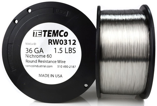 36 AWG 1.5 lb Nichrome 60 resistance wire.