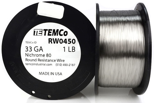 33 AWG 1 lb Nichrome 80 resistance wire.