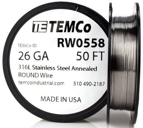 30 AWG 50 ft Kanthal A-1 round resistance wire. - TEMCo Industrial