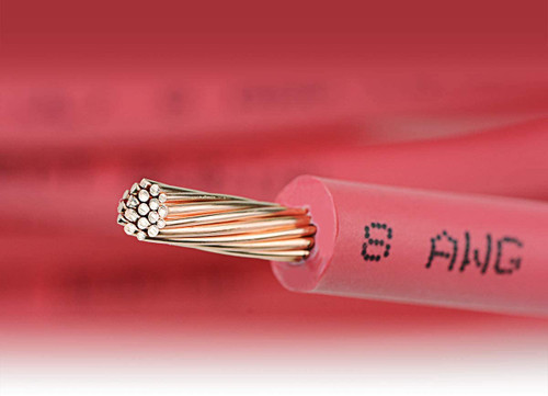 8 AWG Solar Panel Wire SW0068  - 5 ft - UL 4703 Power Cable Red - Made in USA