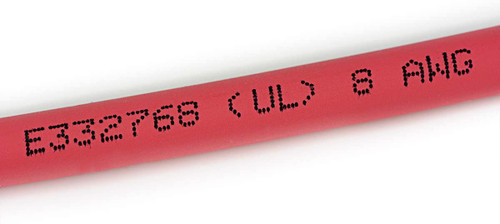 8 AWG Solar Panel Wire SW0080 - 100 ft - UL 4703 Power Cable Red - Made in USA