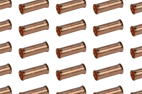 1 AWG Bare Copper Butt Splice Connector - 50 Pack