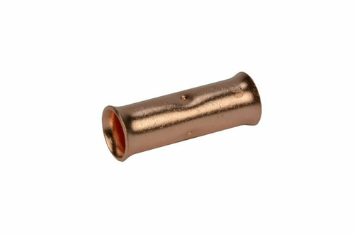 1/0 AWG Bare Copper Butt Splice Connector - 50 Pack