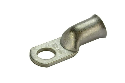 Tin Plated Copper Ring Terminal - 1/0 AWG, 3/8" Hole (100 Pack)