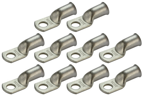 Tin Plated Copper Ring Terminal - 2/0 AWG, 3/8" Hole (10 Pack)