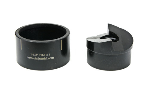 TEMCo THA111 1-1/2" Slug Splitting Conduit Punch/Die for Hydraulic Knock Out Driver