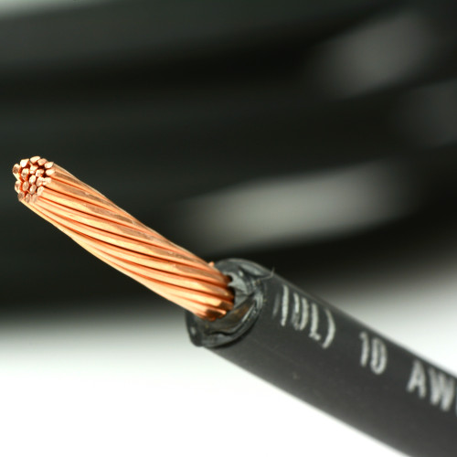 TEMCo 10 AWG Solar PV Wire,  6 Ft Black + 6 Ft Red,  Bare Copper - Made in USA