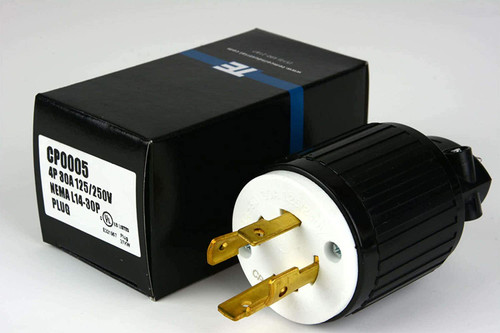 NEMA L14-30 Male Plug 30A 125/250V Locking UL Listed for Generator