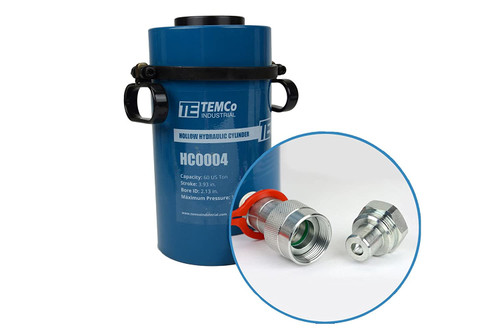 HAL＊ Hollow Hydraulic Cylinder Ram 20 TON 4 Inch Stroke - TEMCo