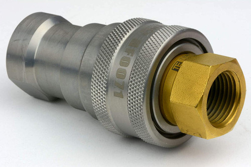 (HF0070 + HF0071) 1/2" Female NPT Thread 1/2" Body Pair Hydraulic Coupler ISO 7241B Poppet ValveQuick Connect