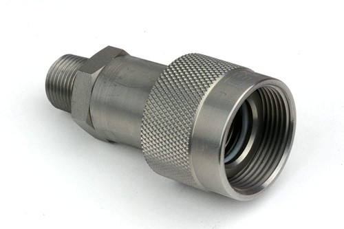 3/8" Male NPT Thread 3/8" Body Female Hydraulic Coupler ISO 14540 Ball Valve Quick Connect Also