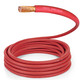 TEMCo 1/0 Gauge AWG 500 Ft Red Flexible Pure Copper Made in USA Welding Cable Battery Wire - Heavy Duty Solar, Inverter, Car, RV, Truck