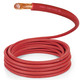 TEMCo 4/0 Gauge AWG 225 Ft Red Flexible Pure Copper Made in USA Welding Cable Battery Wire - Heavy Duty Solar, Inverter, Car, RV, Truck