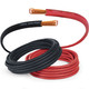 TEMCo 2 Gauge AWG 500 Ft Black + 500 Ft Red Flexible Pure Copper Made in USA Welding Cable Battery Wire - Heavy Duty Solar, Inverter, Car, RV, Truck