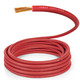 TEMCo 6 Gauge AWG 40 Ft Red Flexible Pure Copper Made in USA Welding Cable Battery Wire - Heavy Duty Solar, Inverter, Car, RV, Truck