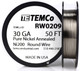 Pure Nickel Wire 30 AWG RW0209 - 50 Ft 0.24112 oz Nickel 200 Ni200 Non-Resistance