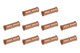 6 AWG Bare Copper Butt Splice Connector - 10 Pack