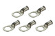 Tin Plated Copper Ring Terminal - 6 AWG, 1/2" Hole (5 Pack)