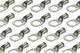 Tin Plated Copper Ring Terminal - 6 AWG, 1/2" Hole (25 Pack)