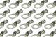 Tin Plated Copper Ring Terminal - 6 AWG, 1/2" Hole (50 Pack)