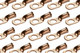 Bare Copper Ring Terminal - 6 AWG, 3/8" Hole (100 Pack)