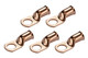 Bare Copper Ring Terminal - 1/0 AWG, 1/2" Hole (5 Pack)