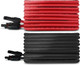 8 AWG Solar Panel Extension - 1 Pair 100 ft Black/Red