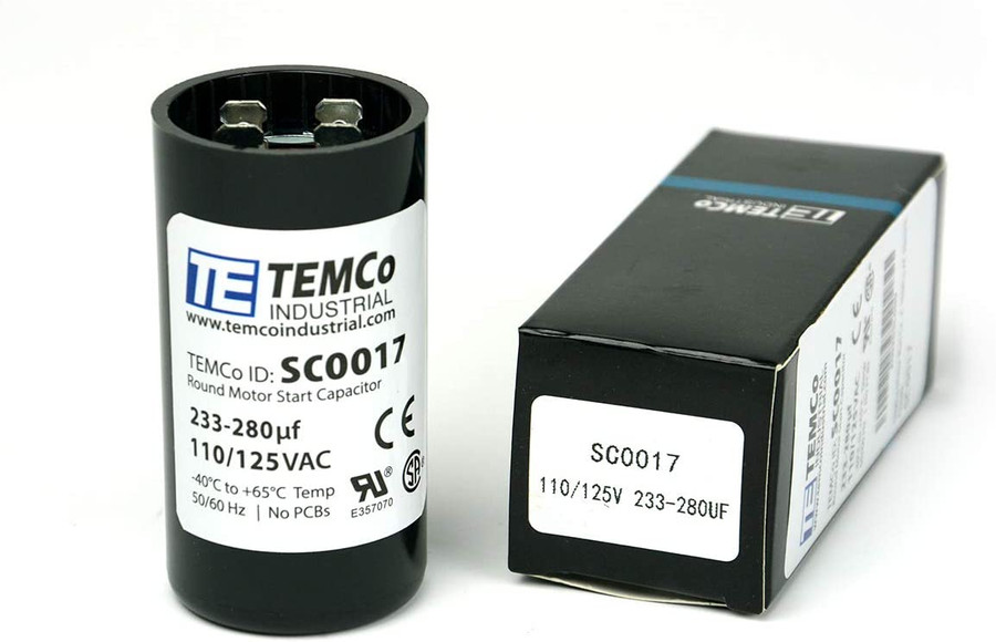 233-280 MFD uF Electric Motor Start Capacitor 110-125V - 125 volt