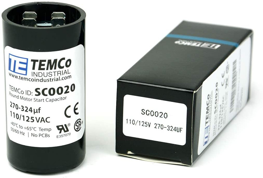 270-324 MFD uF Electric Motor Start Capacitor 110-125V - 125 volt