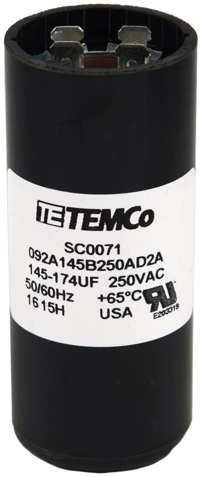 145-174 MFD uF Electric Motor Start Capacitor 220-250V - 250 volt