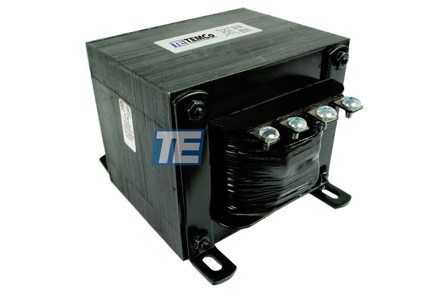 1 Phase - 120/240 Volts Primary - 115/230 Volts Secondary - 2 KVA - Control Transformer - 60 Hz - Copper - Open (Core & Coil) - TEMCo - TT6038