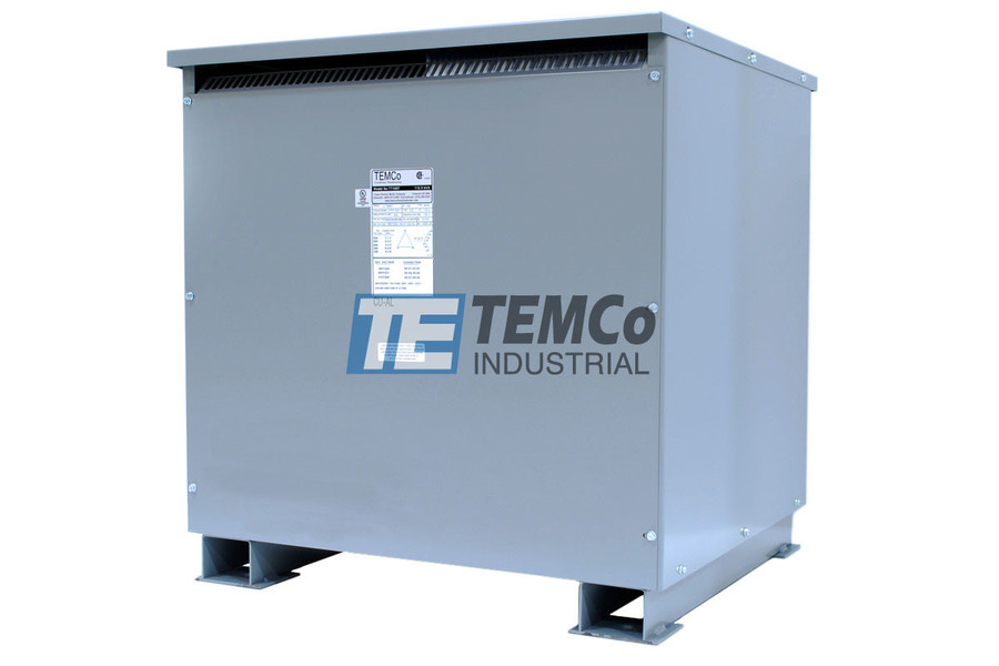 TEMCo T43804 225 kVA, 600 Primary Volts x 240Y/139 Secondary Volts, 50/60 Hz, Three Phase, Copper