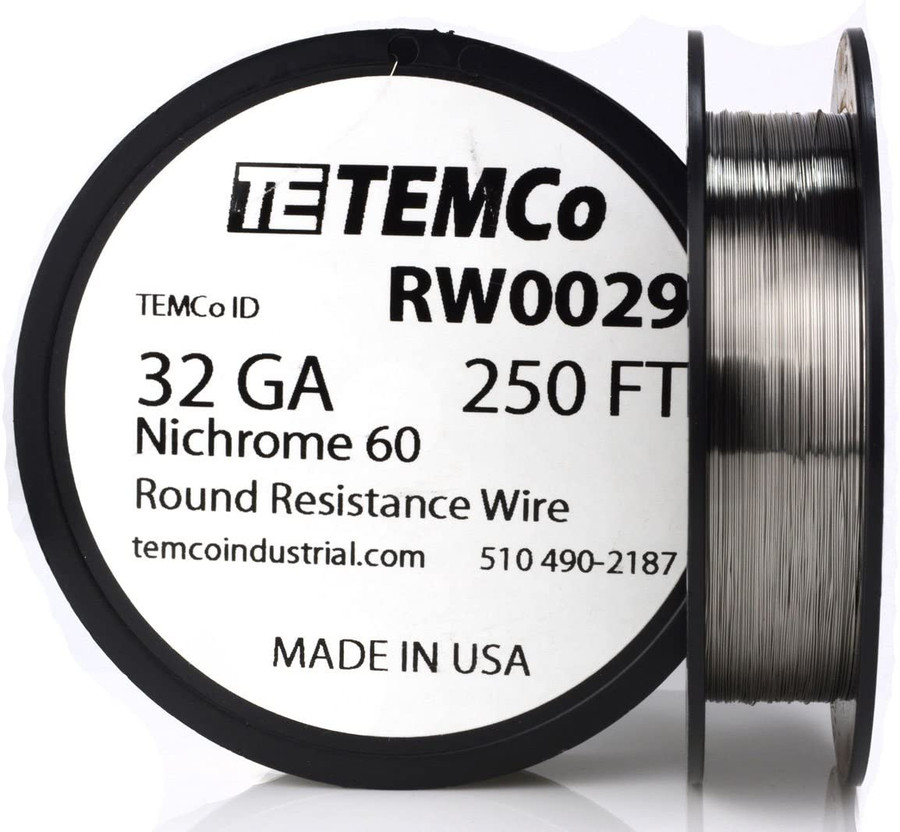 32 AWG 250 ft Nichrome 60 resistance wire.
