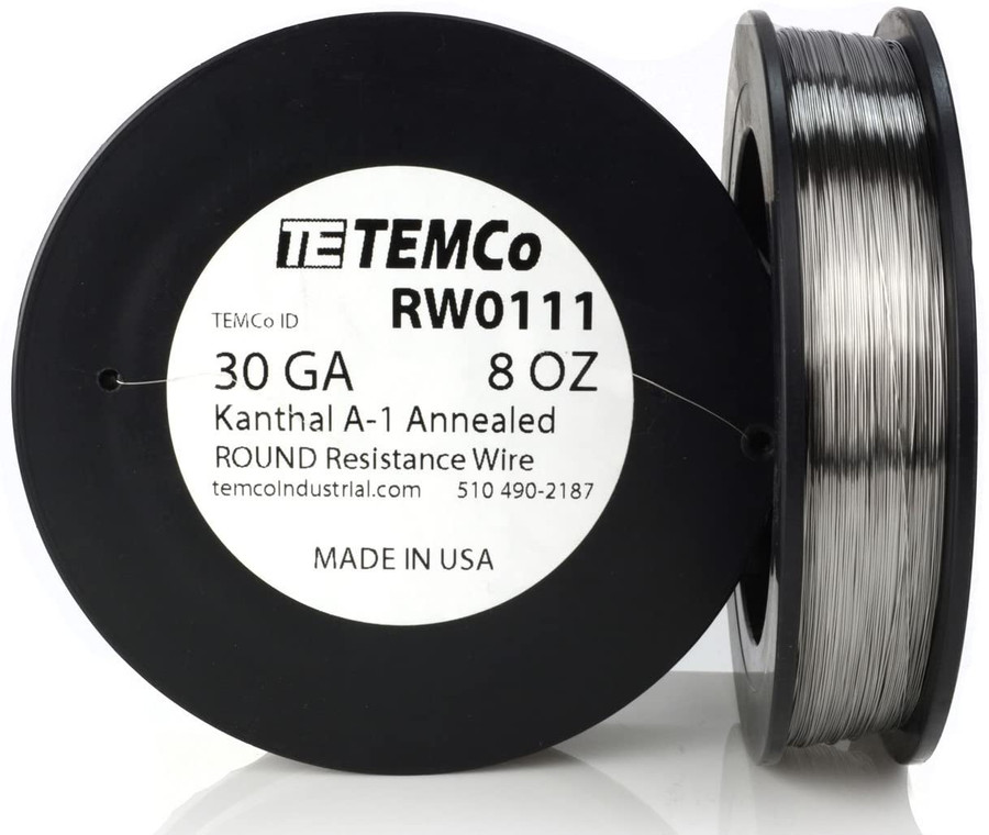 30 AWG 8 oz Kanthal A-1 round resistance wire.