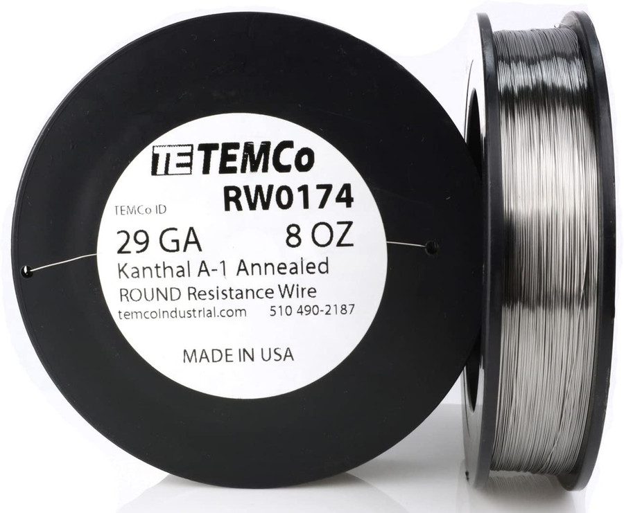 29 AWG 8 oz Kanthal A-1 round resistance wire.