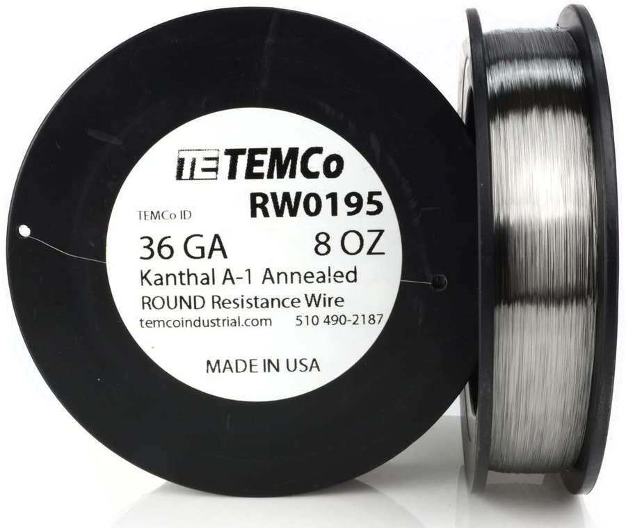 36 AWG 8 oz Kanthal A-1 round resistance wire.