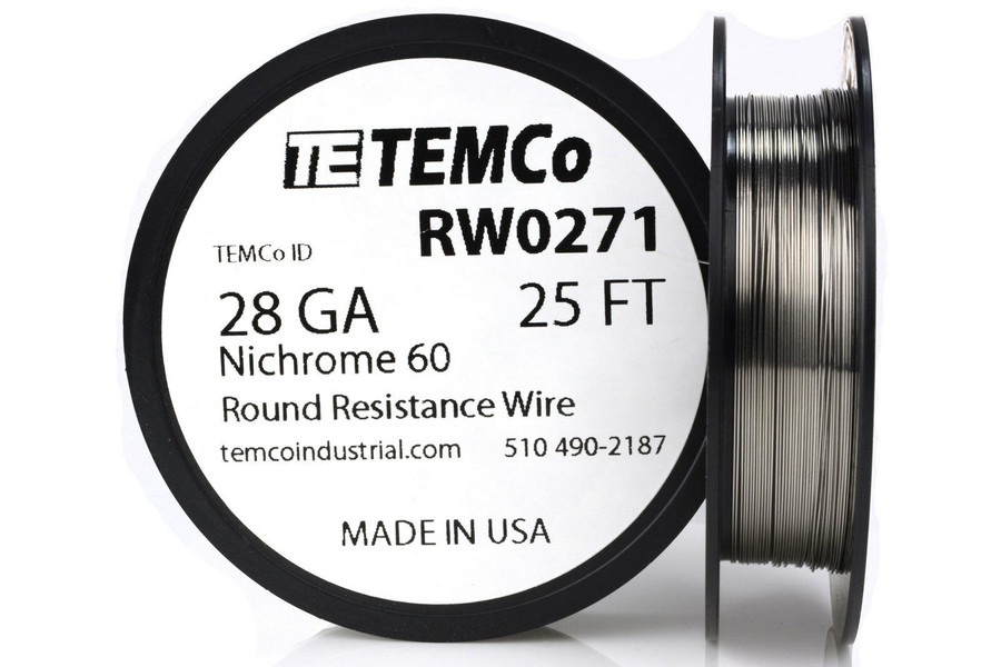 28 AWG 25 ft Nichrome 60 resistance wire.