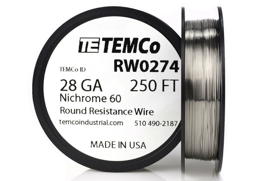 28 AWG 250 ft Nichrome 60 resistance wire.