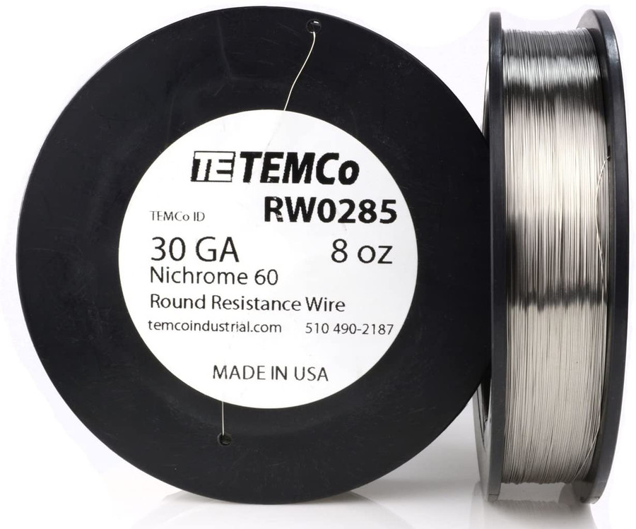 30 AWG 8 oz Nichrome 60 resistance wire.