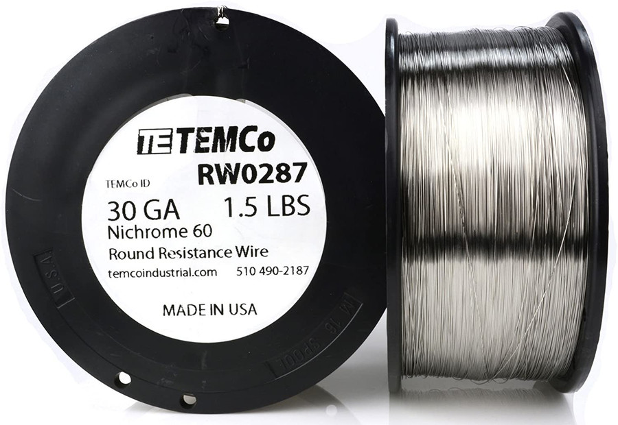 30 AWG 1.5 lb Nichrome 60 resistance wire.