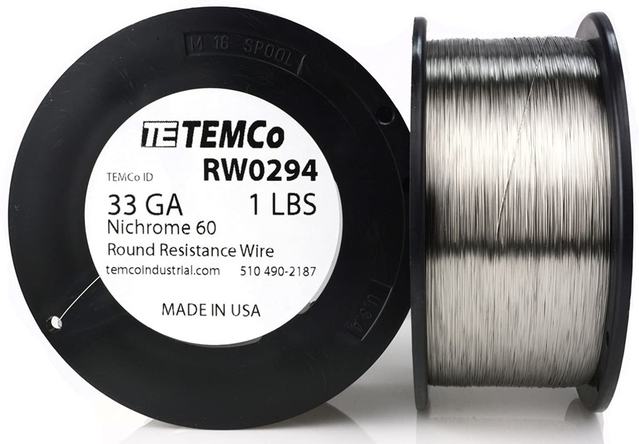 33 AWG 1 lb Nichrome 60 resistance wire.