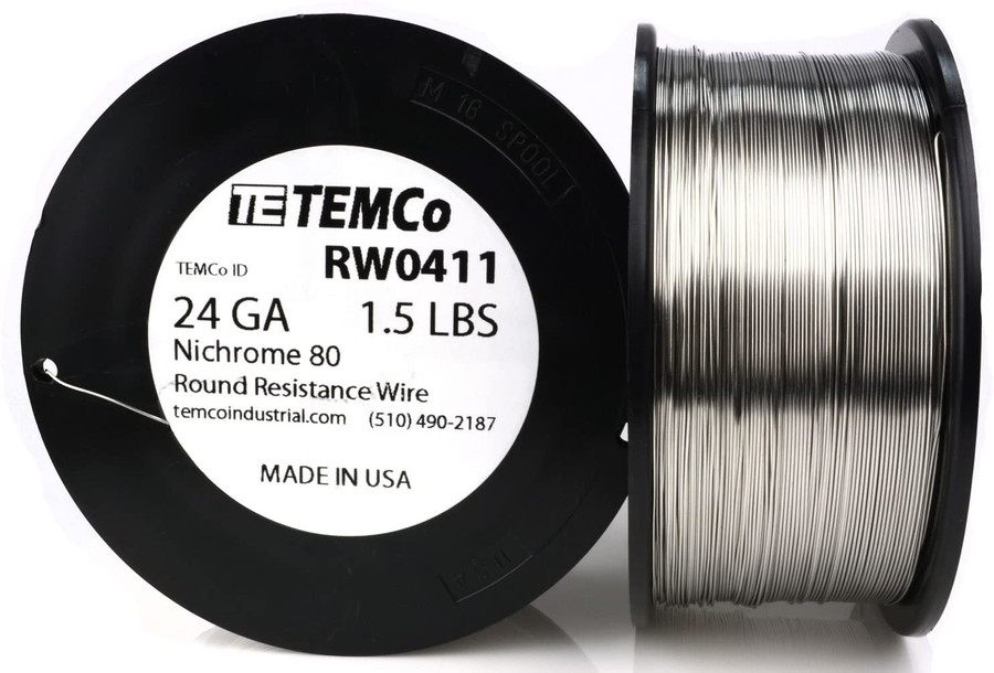 24 AWG 1.5 lb Nichrome 80 resistance wire.