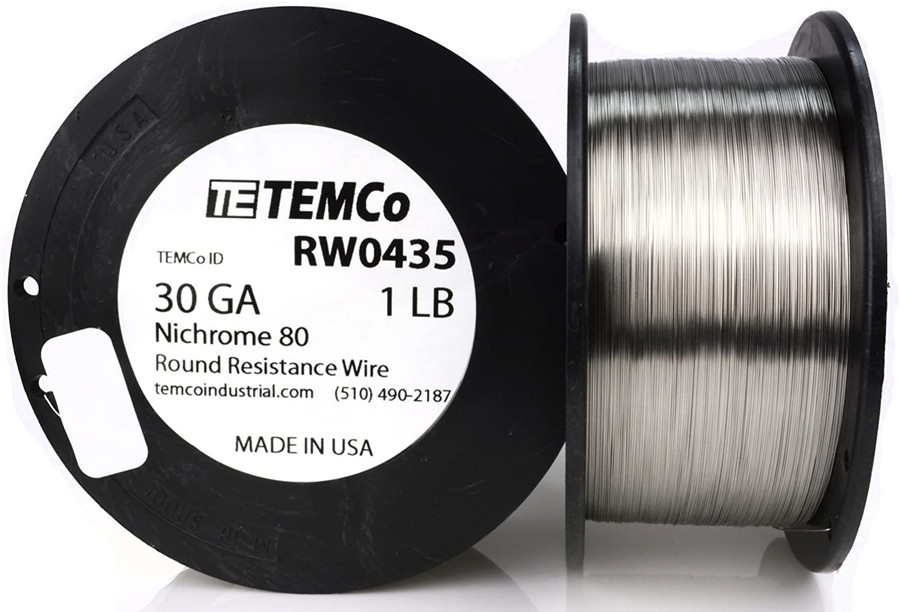 30 AWG 1 lb Nichrome 80 resistance wire.