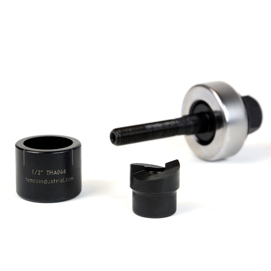 TH0391-1/2" Conduit hole size Knockout punch unit with manual draw stud – (0.86" – Actual Hole Size)