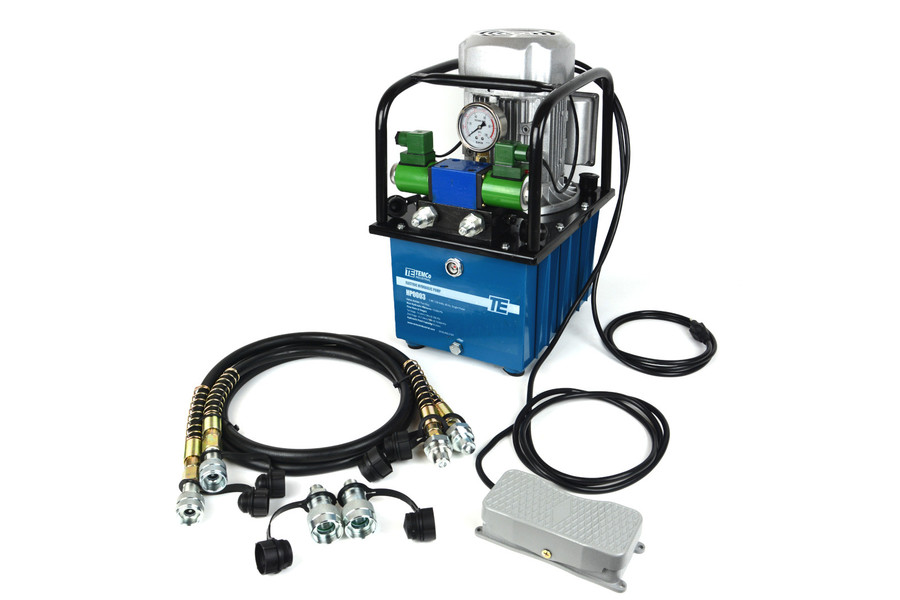 HP0003 - Electric Hydraulic Pump Power Pack Unit 2 Stage Double Acting 110v 10k psi 488 Cubic in Capacity