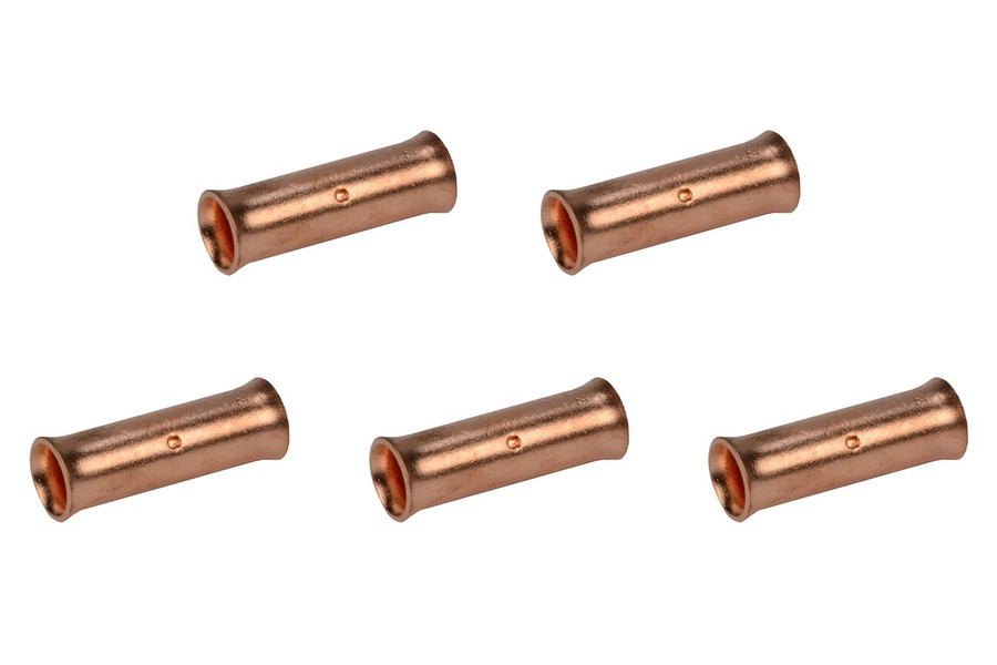 4 AWG Bare Copper Butt Splice Connector - 5 Pack