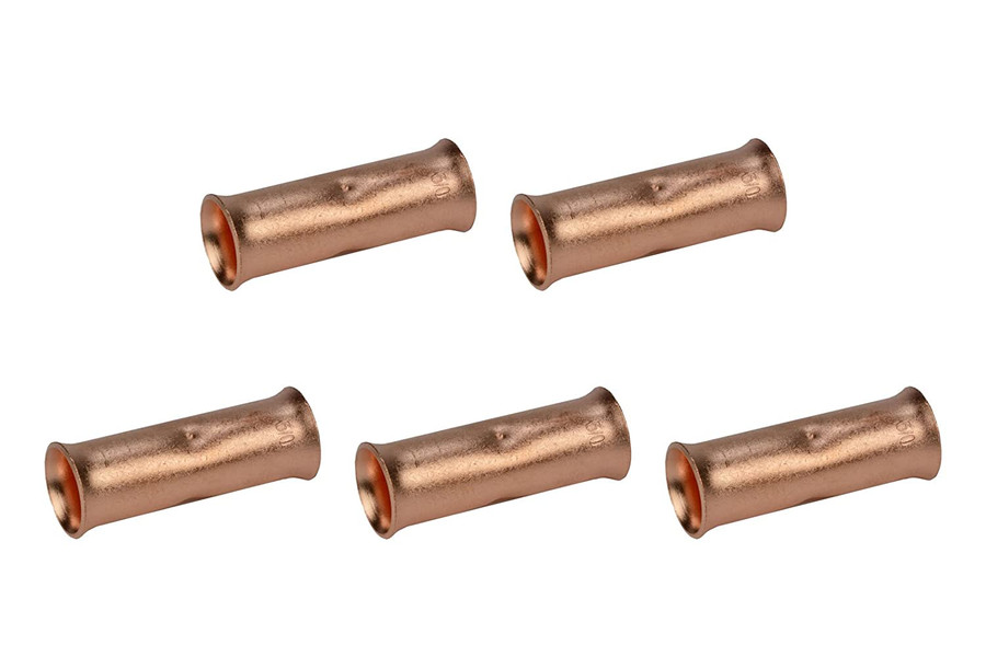 3/0 AWG Bare Copper Butt Splice Connector - 5 Pack